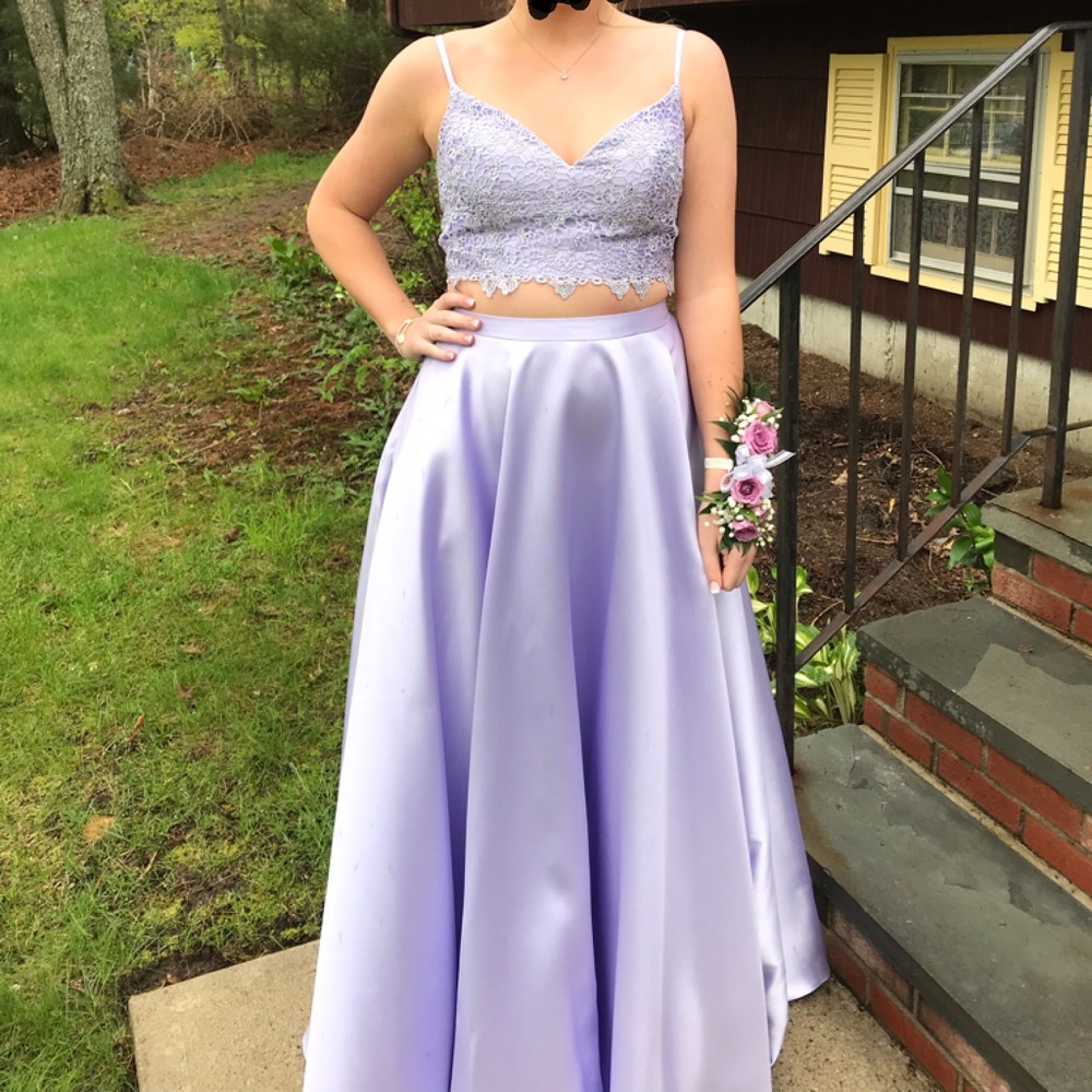 Lavender 2 piece Prom Dress